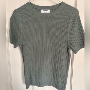 Old Navy Ribbed Shirt in Sage Green